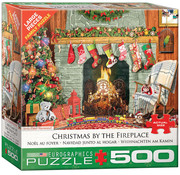 Eurographics Eurographics Christmas by the Fireplace Large Pieces Family Puzzle 500pcs