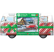 Eurographics Eurographics VW Christmas Bus Puzzle 550pcs in a VW Shaped Tin
