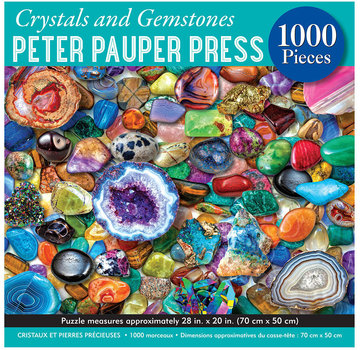 Peter Pauper Press Peter Pauper Press Crystals and Gemstones Puzzle 1000pcs