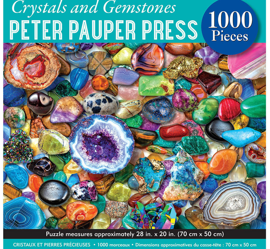 Peter Pauper Press Crystals and Gemstones Puzzle 1000pcs