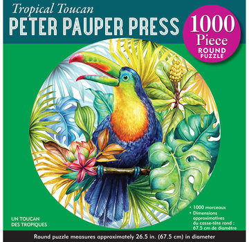 Peter Pauper Press Peter Pauper Press Tropical Toucan Round Puzzle 1000pcs