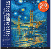 Peter Pauper Press Peter Pauper Press  San Francisco Starry Night Puzzle 500pcs