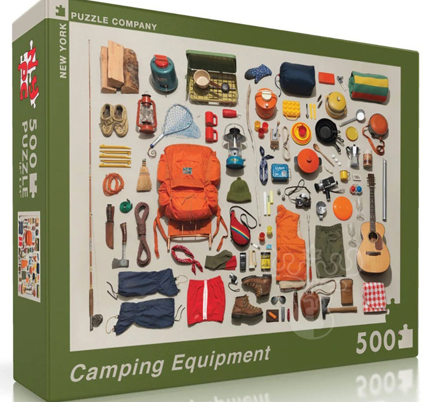 New York Puzzle Co. JGS: Camping Equipment Puzzle 500pcs