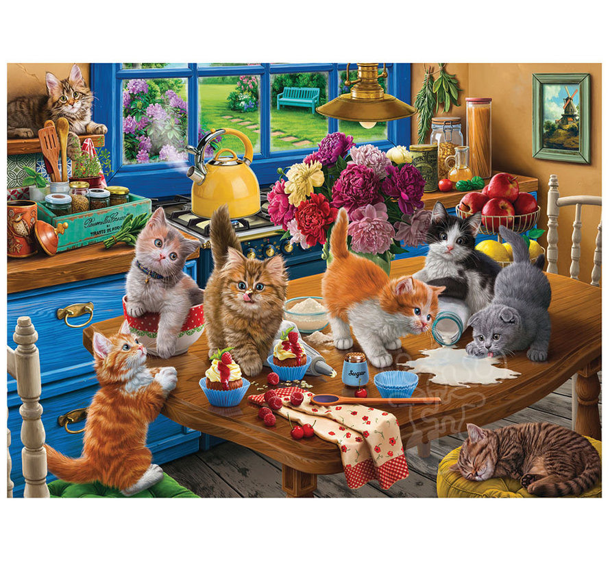 Anatolian Kittens in the Kitchen Puzzle 1000pcs