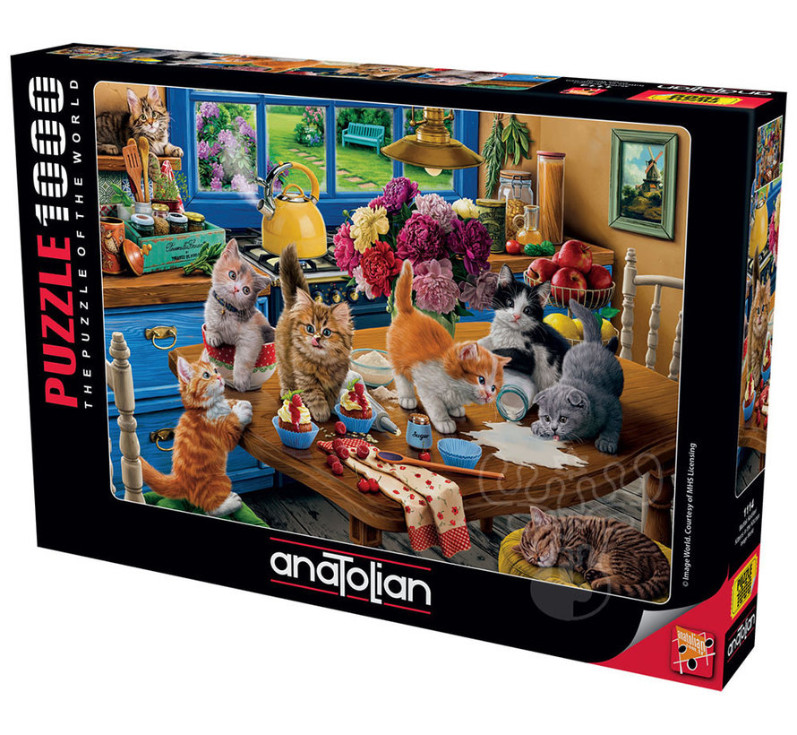 Anatolian Kittens in the Kitchen Puzzle 1000pcs