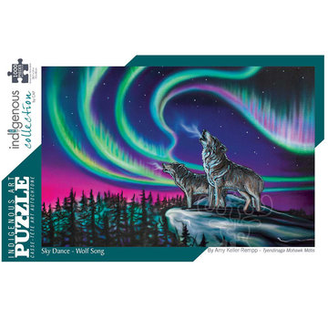 Canadian Art Prints Indigenous Collection: Sky Dance - Wolf Song Puzzle 1000pcs