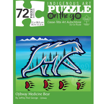 Canadian Art Prints Indigenous Collection: Ojibway Medicine Bear Puzzle 72pcs RETIRED