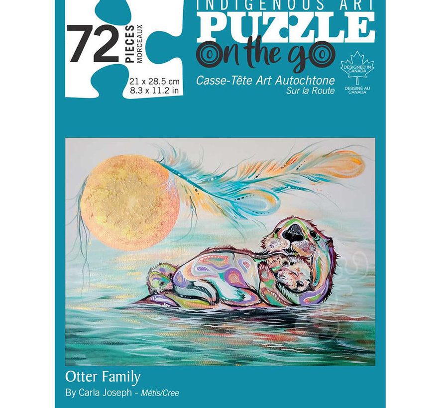 Indigenous Collection: Otter Family Puzzle 72pcs