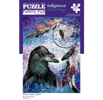 Canadian Art Prints Indigenous Collection: Raven Dream Catcher Family Puzzle 500pcs