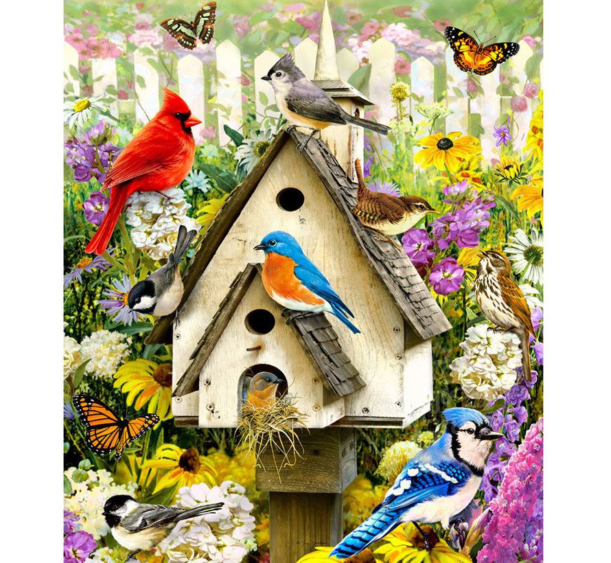 FINAL SALE Vermont Christmas Co. Backyard Birds Puzzle 1000pcs