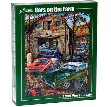 Vermont Christmas Company Vermont Christmas Co. Cars on the Farm Puzzle 1000pcs