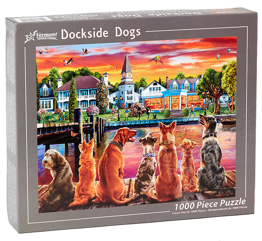 Vermont Christmas Co. Dockside Dogs Puzzle 1000pcs