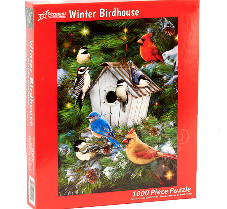 Vermont Christmas Co. Winter Birdhouse Puzzle 1000pcs