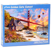 Vermont Christmas Company Vermont Christmas Co. Golden Gate Sunset Puzzle 1000pcs