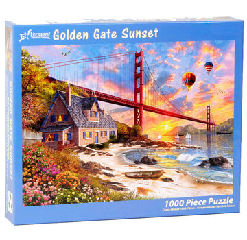 Vermont Christmas Company Vermont Christmas Co. Golden Gate Sunset Puzzle 1000pcs