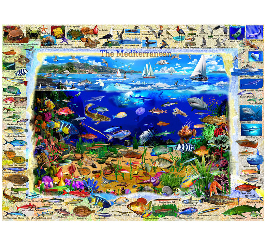 FINAL SALE Vermont Christmas Co. The Mediterranean Puzzle 550pcs