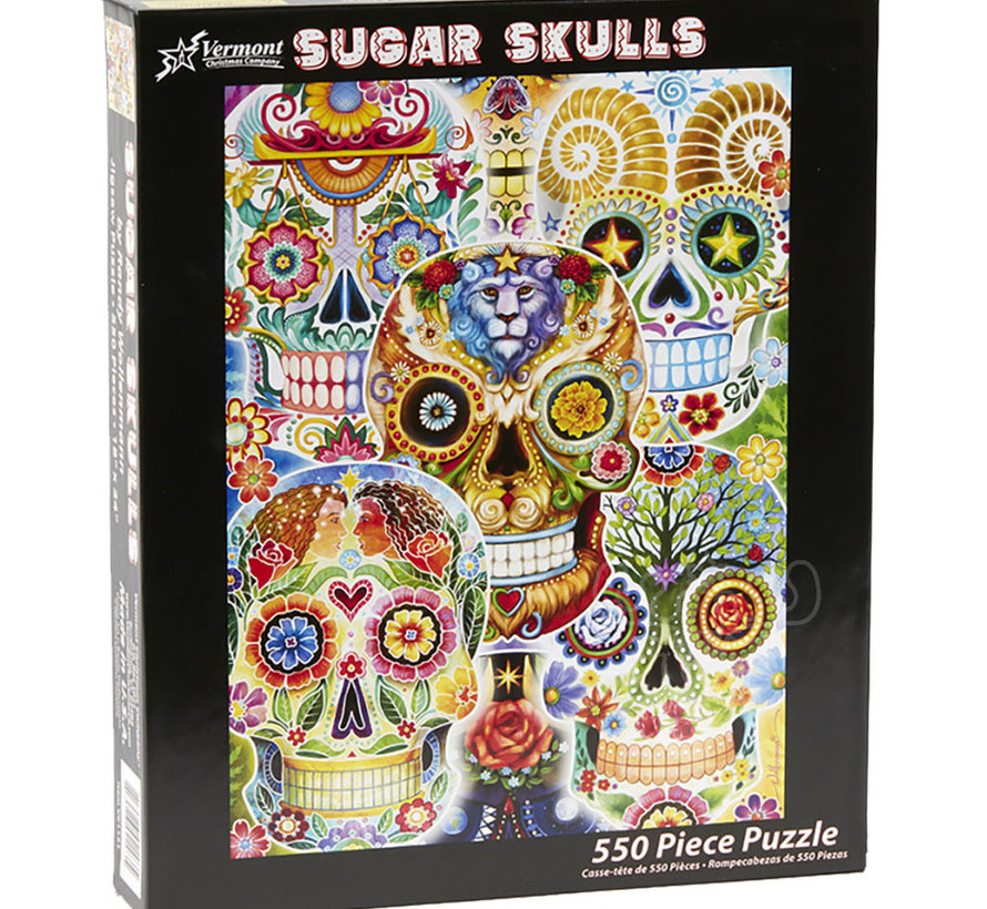 Vermont Christmas Co. Sugar Skulls Puzzle 550pcs