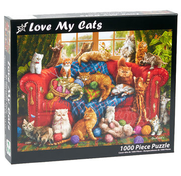 Vermont Christmas Company Vermont Christmas Co. Love My Cats Puzzle 1000pcs