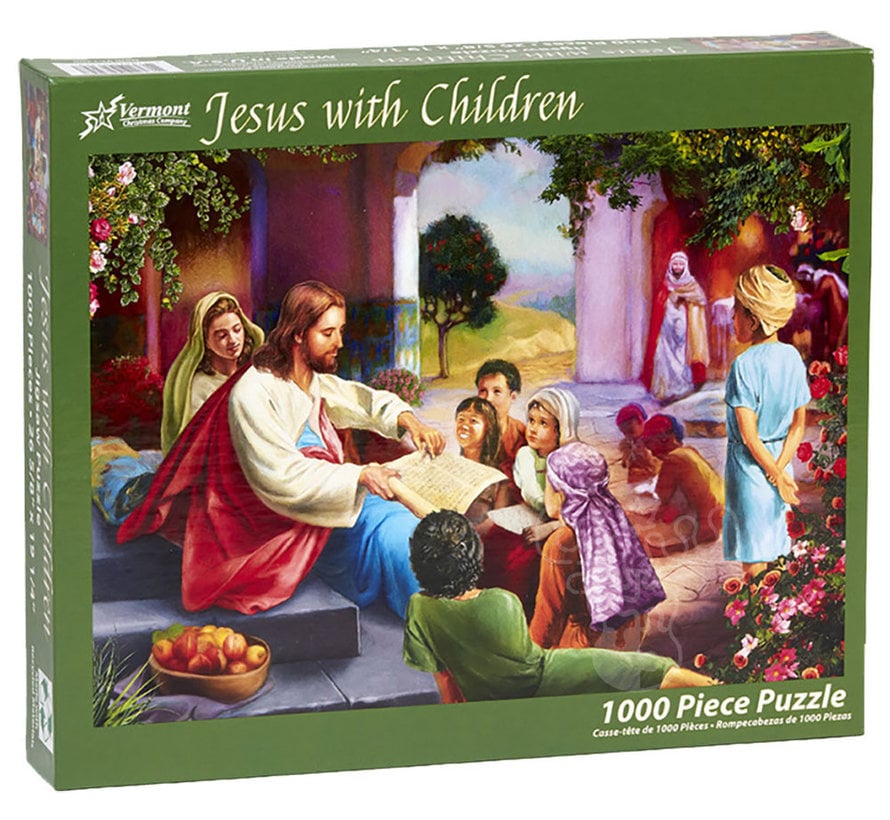 FINAL SALE Vermont Christmas Co. Jesus with Children Puzzle 1000pcs