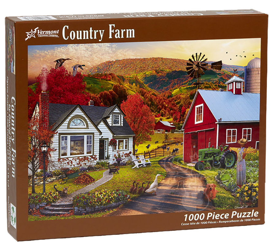 Vermont Christmas Co. Country Farm Puzzle 1000pcs