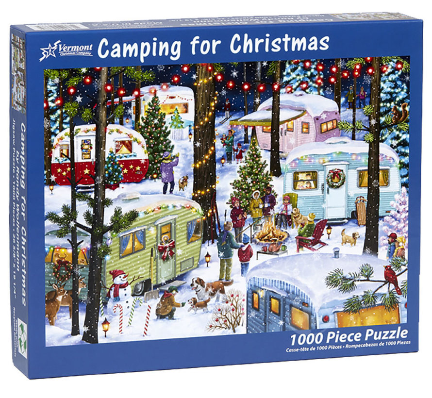 Vermont Christmas Co. Camping for Christmas Puzzle 1000pcs