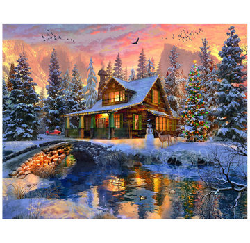Vermont Christmas Company Vermont Christmas Co. Rockies Christmas Puzzle 1000pcs