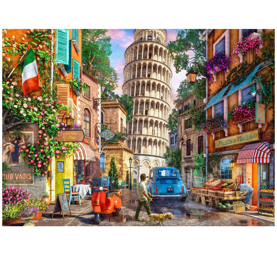 Vermont Christmas Co. Streets of Pisa Puzzle 1000pcs