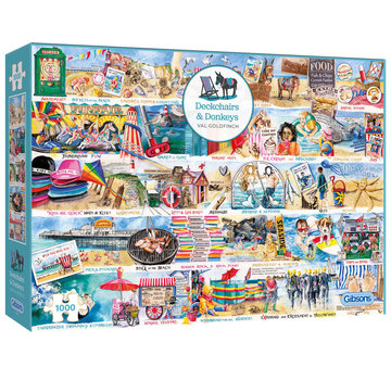 Gibsons Gibsons Deckchairs and Donkeys Puzzle 1000pcs