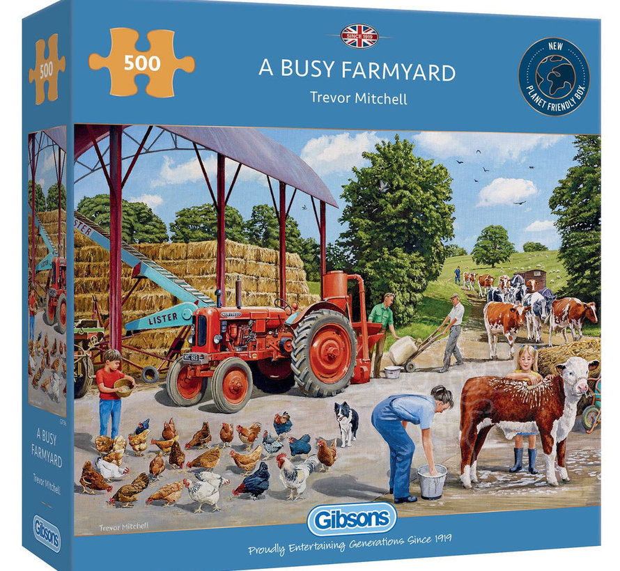 Gibsons A Busy Farmyard Puzzle 500pcs