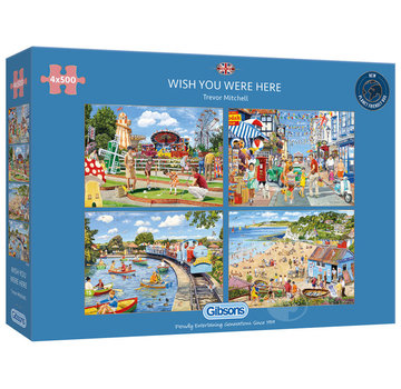 Gibsons Gibsons Wish You Were Here Puzzle 4 x 500pcs