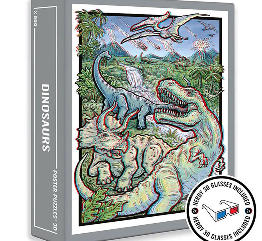 Cloudberries Dinosaur 3D Puzzle 500pcs