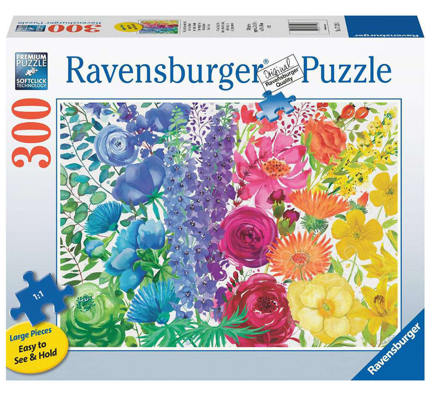 Ravensburger Floral Rainbow Large Format Puzzle 300pcs