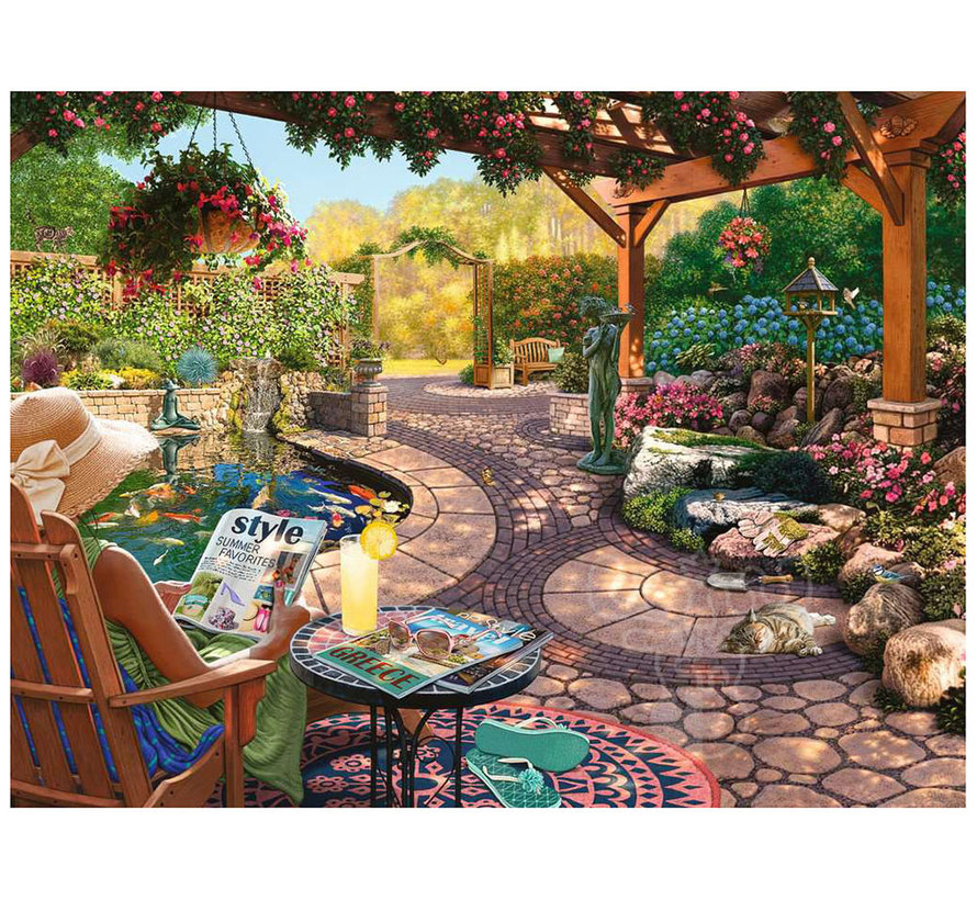 Ravensburger Cozy Backyard Bliss Large Format Puzzle 750pcs