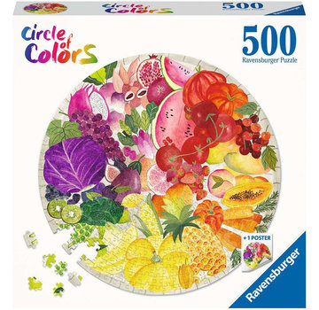 Ravensburger Ravensburger Circle of Colors: Fruits and Vegetables Round Puzzle 500pcs