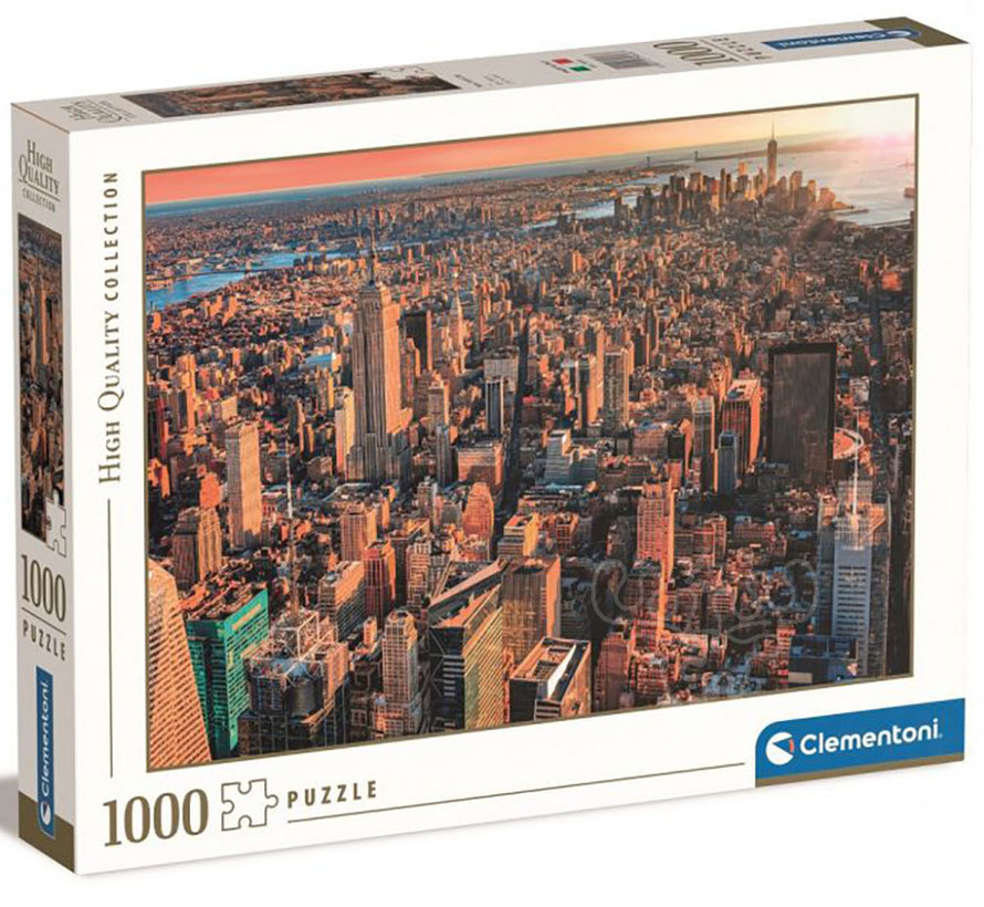 FINAL SALE Clementoni New York City Sunset Puzzle 1000pcs - ORIGINAL BOX SIZE