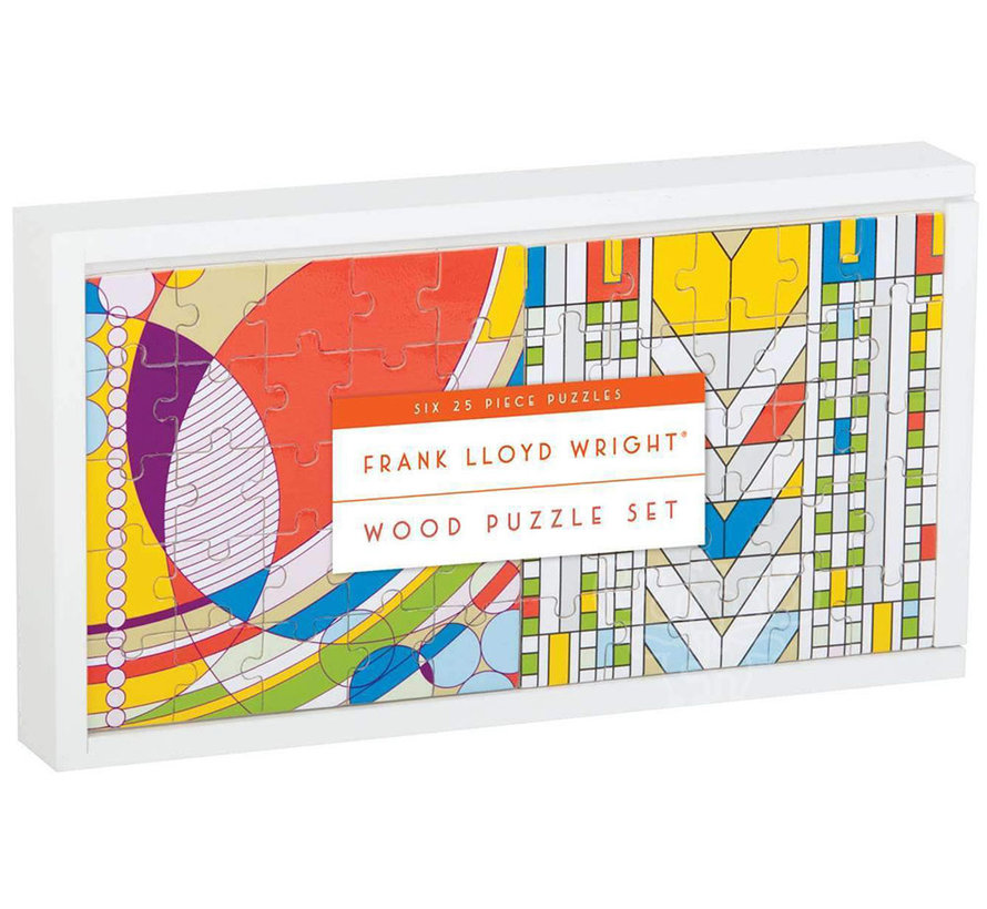 Galison Frank Lloyd Wright Wooden Puzzle 6 x 25pcs