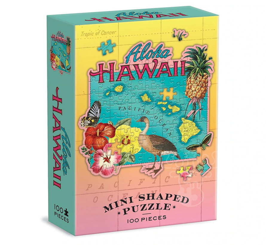 Galison Hawaii Mini Shaped Puzzle 100pcs