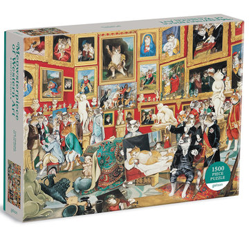 Galison Galison Tribuna of the Uffizi Meowsterpiece of Western Art Puzzle 1500pcs