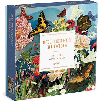 Galison Galison Butterfly Blooms Wood Puzzle 144pcs