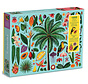 Galison Tropics Puzzle 1000pcs contains 20 Shaped Pieces