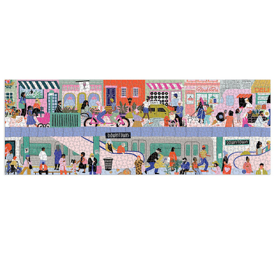 Galison Over & Under Panoramic Puzzle 1000pcs