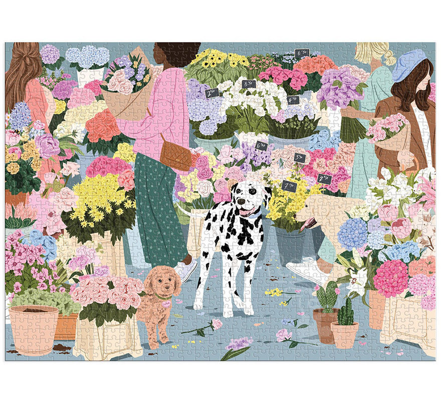 Galison Flower Market Puzzle 1000pcs