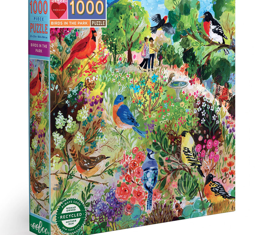eeBoo Birds in the Park Puzzle 1000pcs