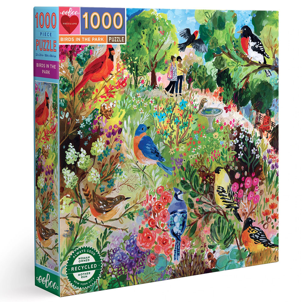 eeBoo Birds in the Park Puzzle 1000pcs Puzzles Canada