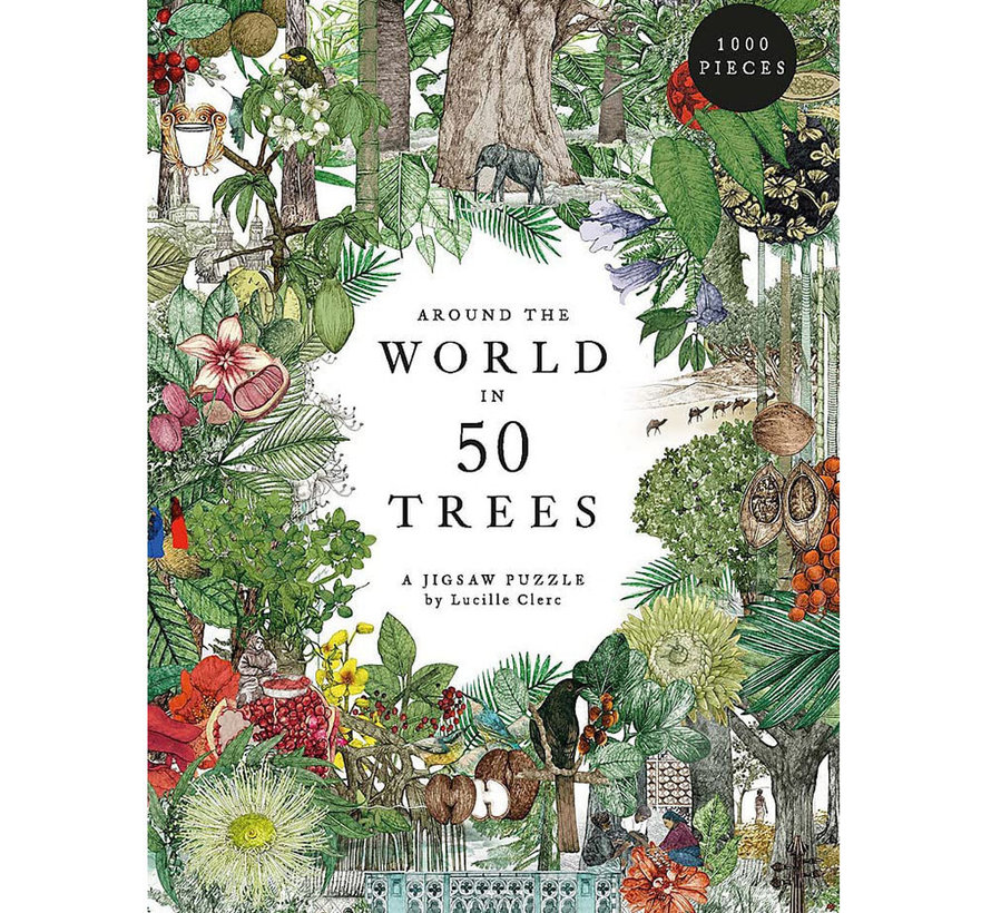 Laurence King Around the World in 50 Trees Puzzle 1000pcs