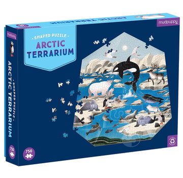 Mudpuppy Mudpuppy Arctic Terrarium Shaped Puzzle 750pcs