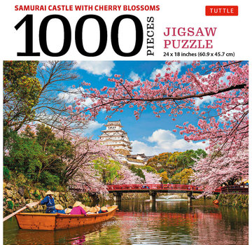 Tuttle Tuttle Samurai Castle with Cherry Blossoms Puzzle 1000pcs