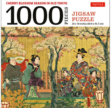 Tuttle Tuttle Cherry Blossom Season in Old Tokyo Puzzle 1000pcs