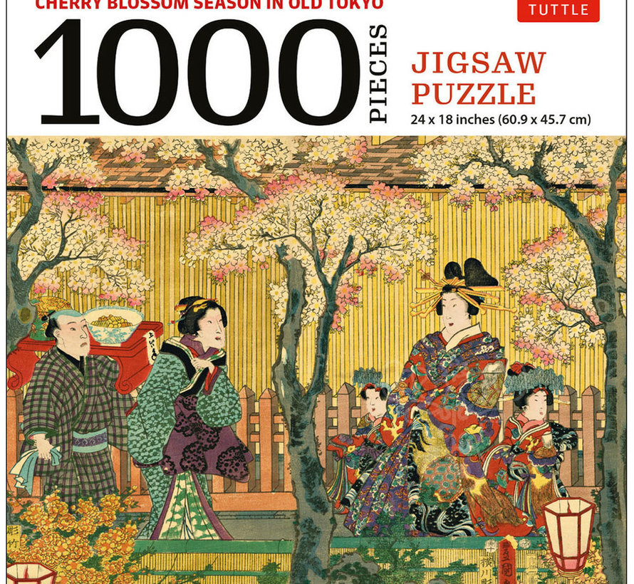 Tuttle Cherry Blossom Season in Old Tokyo Puzzle 1000pcs