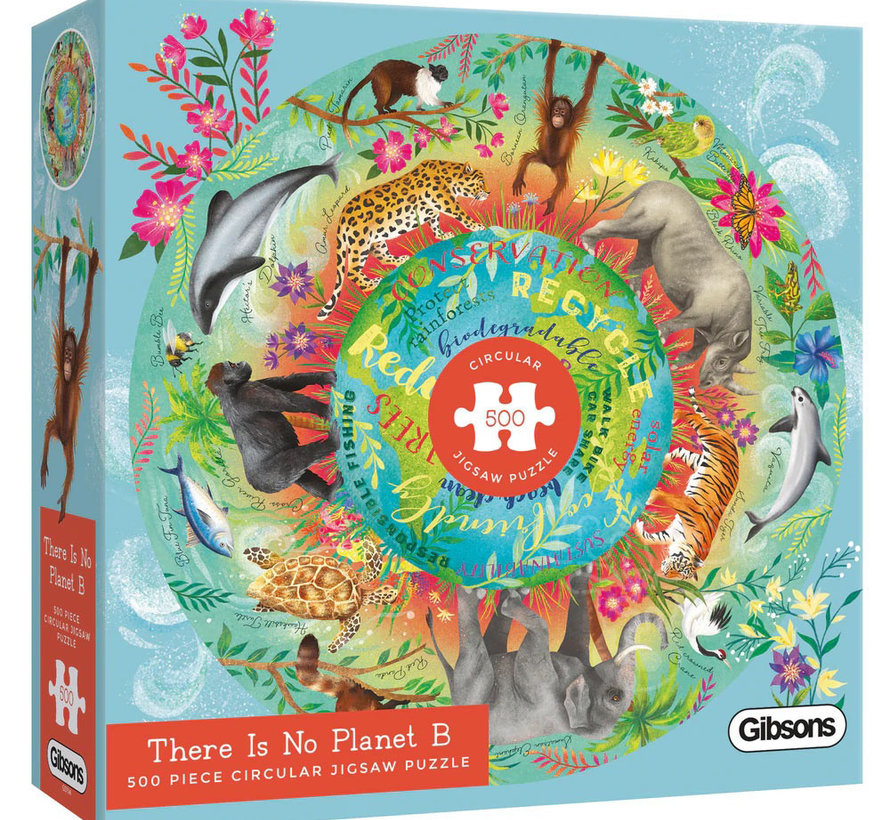 Gibsons There is No Planet B Circular Puzzle 500pcs
